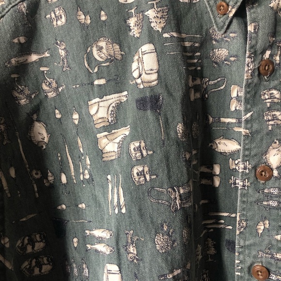 ❤️Woolrich Rugged Outdoorwear Fishing Hunting Shirt XL - Picture 3 of 6